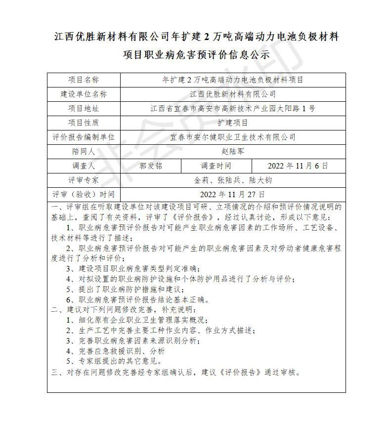 江西優(yōu)勝新材料有限公司年擴(kuò)建2萬(wàn)噸高端動(dòng)力電池負(fù)極材料建設(shè)項(xiàng)目職業(yè)病危害預(yù)評(píng)價(jià)信息公示_01.jpg